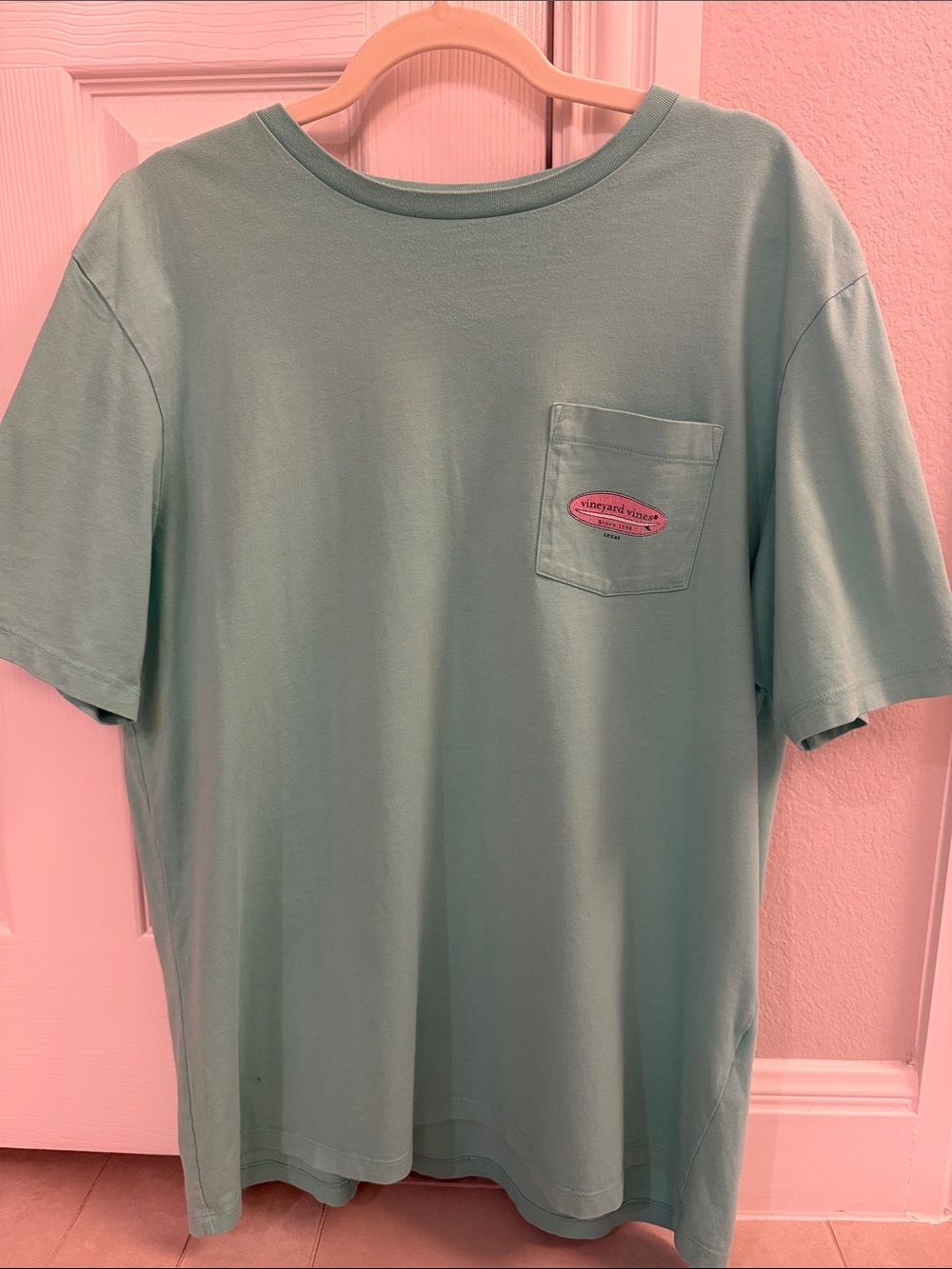 Vineyard Vines Short-Sleeve Pocket Tee in Seafoam